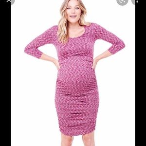 Ingrid & Isabel space dyed maternity dress